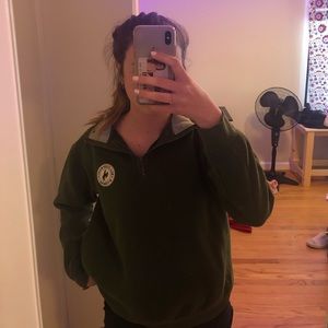 Green half zip